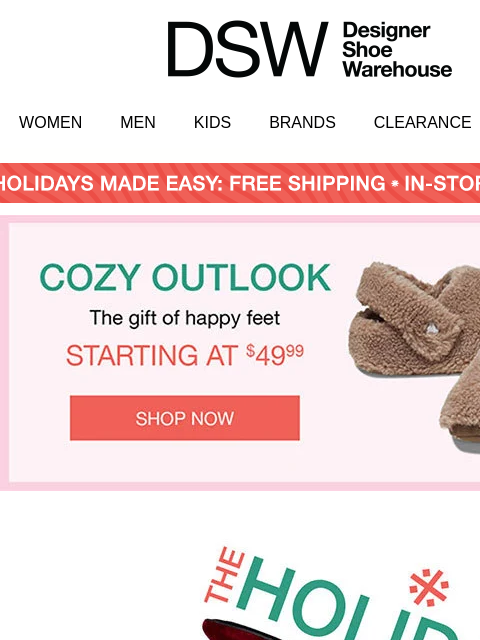 dsw newsletter: Oh, what fun: The Holiday Lookbook โจ