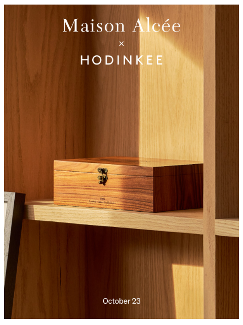 hodinkee newsletter: Maison Alcée × Hodinkee