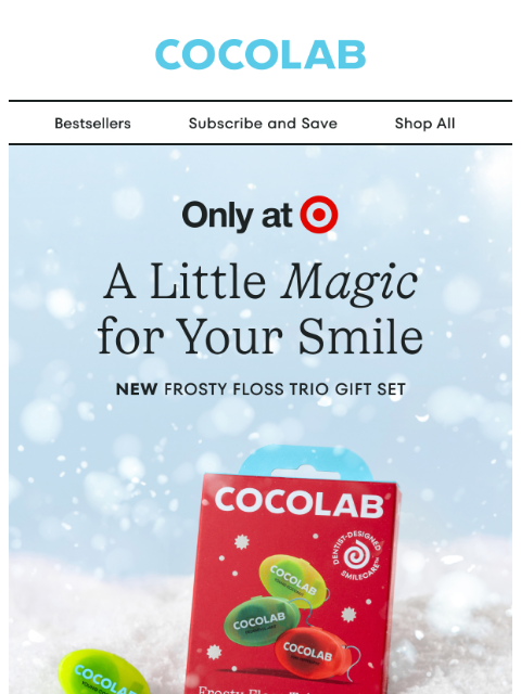 cocolab newsletter: Your holiday floss just appeared — Target exclusiv...