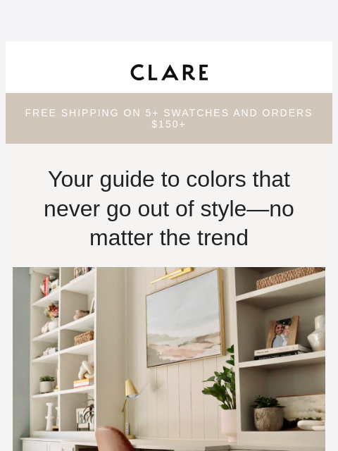 clare newsletter: Your forever favorites, in paint form