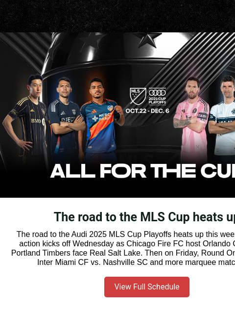 mlssoccer newsletter: Messi nets 29-goal season as the Audi 2025 MLS Cup...