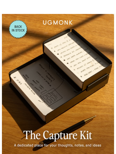 ugmonk newsletter: π£ Good news! Capture Kits are Back
