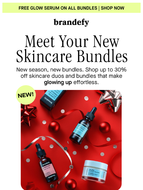 brandefyskin newsletter: Just In: Free gift + new skincare bundles