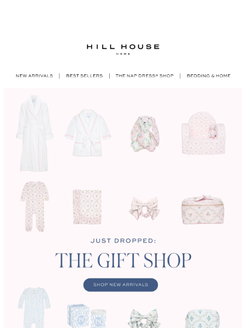 hillhousehome newsletter: JUST DROPPED: The Gift Shop