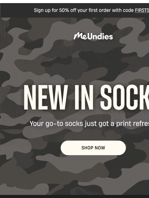 meundies newsletter: New Socks Just Dropped 🧦