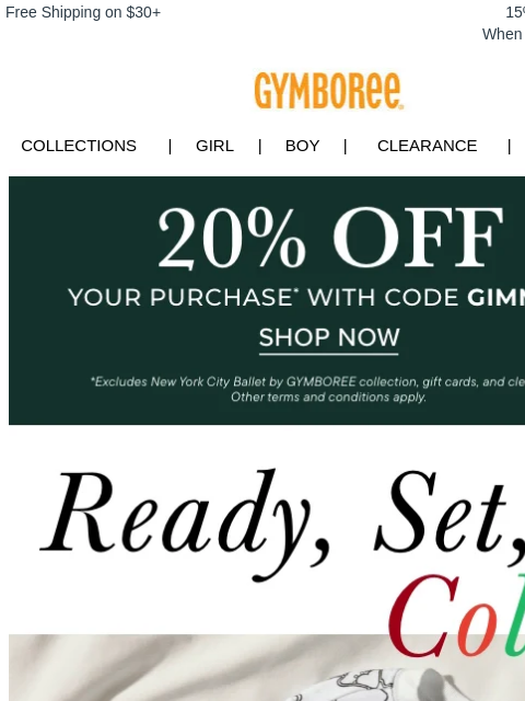 gymboree newsletter: 20% Off Ends tonight! Shop NEW Pajamas You Can Col...