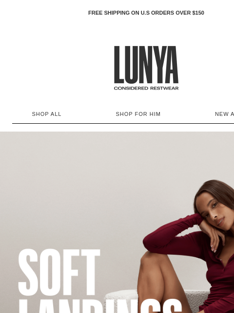 lunya newsletter: NEW SOFT MODAL RIB