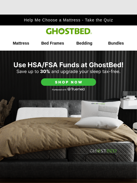 ghostbed newsletter: Don’t Lose Your FSA/HSA Funds!
