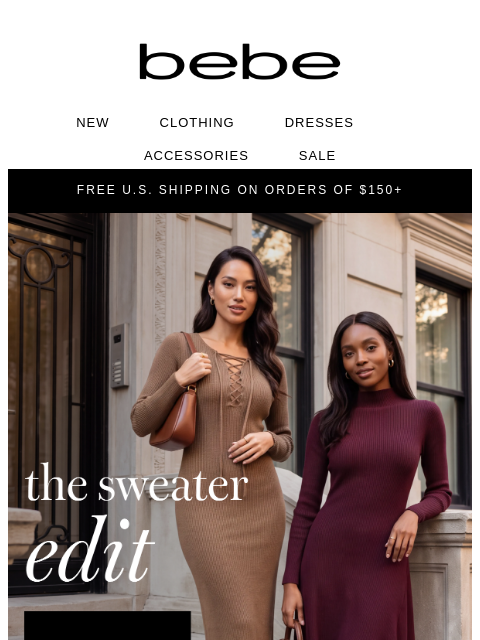 bebe newsletter: Sweater Weather