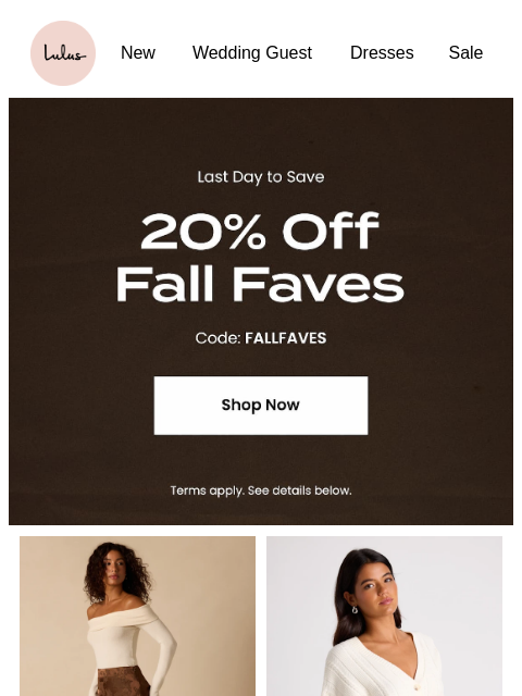 lulus newsletter: 🍂 👢 S A L E 👗🍁
