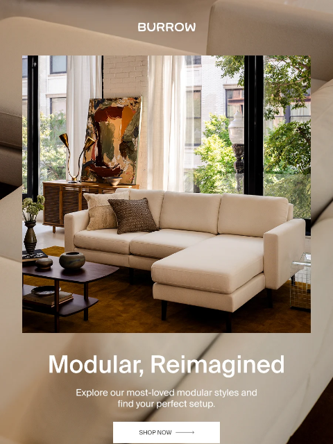 burrow newsletter: Seating that works your way