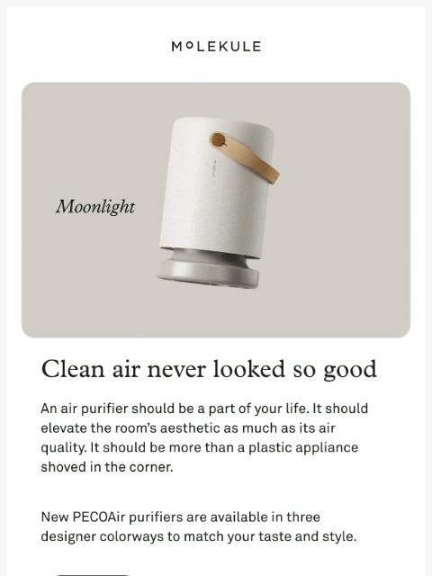 molekule newsletter: A First For Molekule: Colors