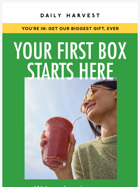 daily-harvest newsletter: How does a free Beast Blender ($219 value) sound?