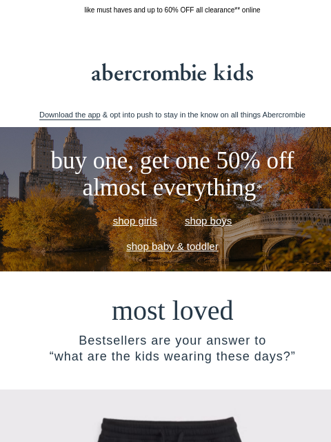 abercrombie newsletter: no tricks here, just treats