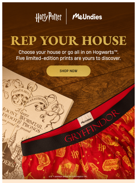 meundies newsletter: Which house are you wearing?
