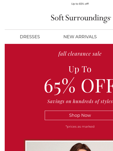 softsurroundings newsletter: Fall Clearance Sale