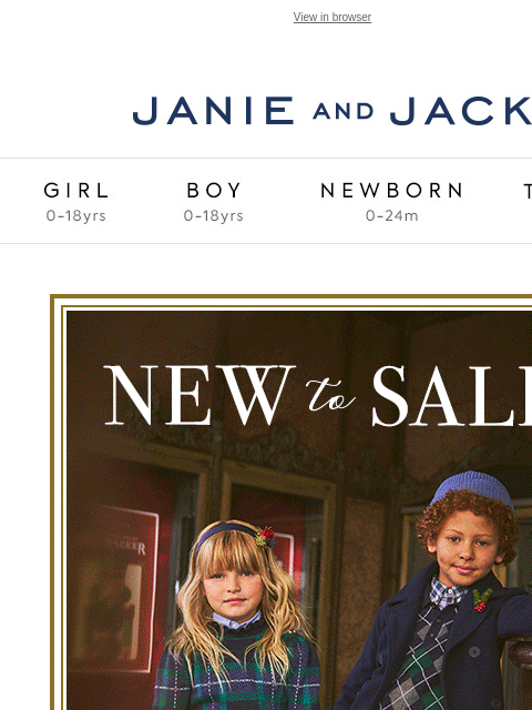 It's what you've been waiting for. View in browser Stores Janie and Jack Girl Boy Newborn Tween Janie and Jack Girl Boy Newborn Tween Girl Boy Newborn Girl Newborn Boy Accessories Sale Gift