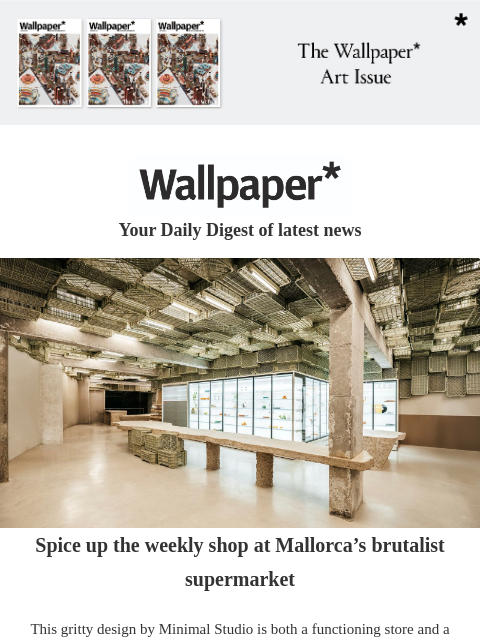 futureplc newsletter: A brutalist supermarket in Mallorca