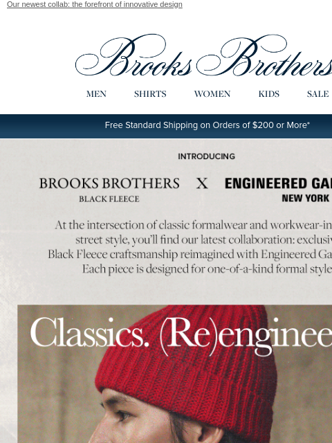 brooksbrothers newsletter: Introducing: Engineered Garments formalwear