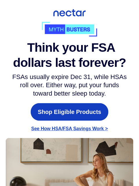 nectarsleep newsletter: Don’t sleep on your FSA or HSA funds 💤🌙