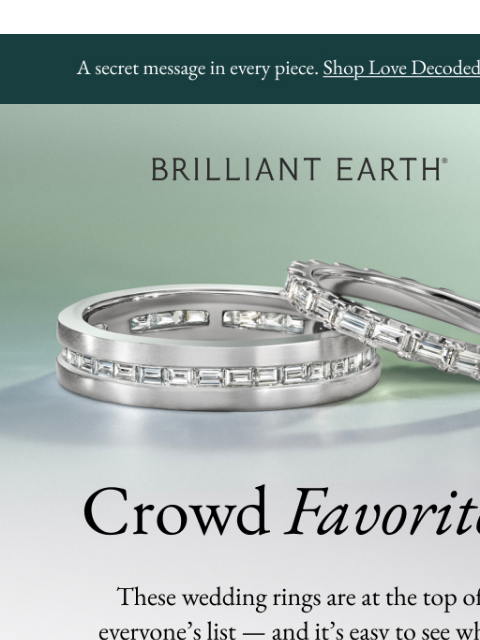 brilliantearth newsletter: Can’t stop thinking about these wedding bands?
