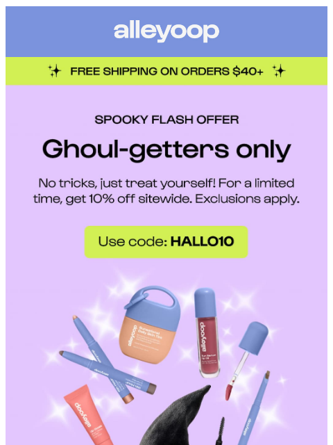 meetalleyoop newsletter: Scary good offer inside ๐ธ๏ธ๐ท๏ธ