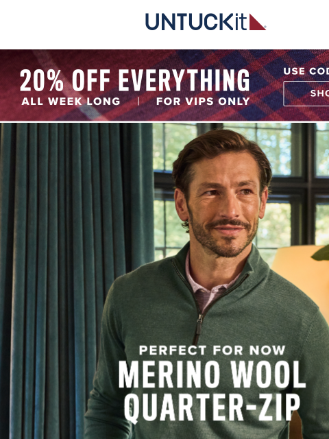 untuckit newsletter: Your Coziest Sweater Yet 👀