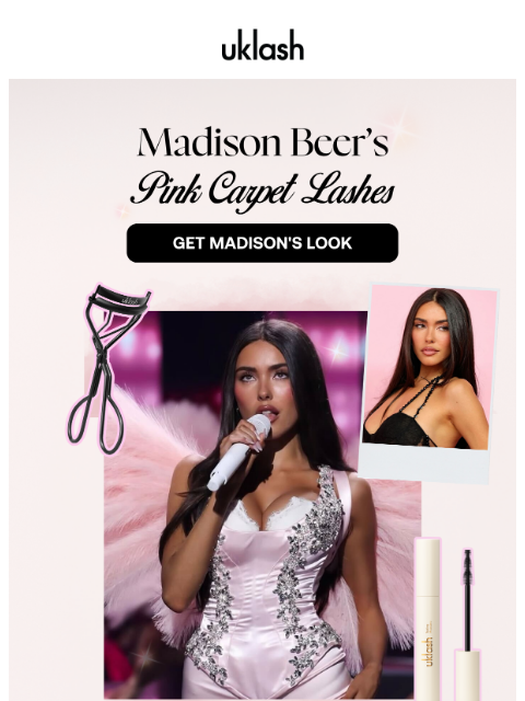 uklash newsletter: Madison Beer’s lash look with UKLASH 💓📸