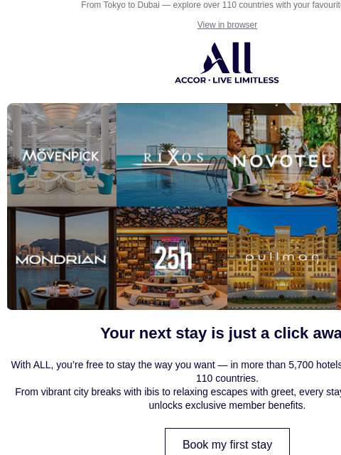 all newsletter: Find your next escape across ALL your favourite br...