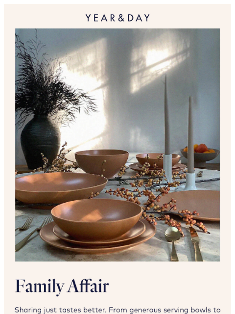 yearandday newsletter: Serve it up, family style