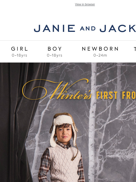 janieandjack newsletter: We've got a new collection for you...
