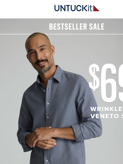 untuckit newsletter: Back By Demand & On Sale: Our No. 1 Solid Shirt