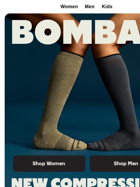bombas newsletter: New Drop: Merino Compression Socks