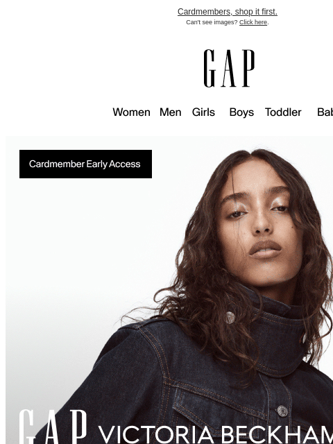 gap newsletter: Early access: Gap × Victoria Beckham