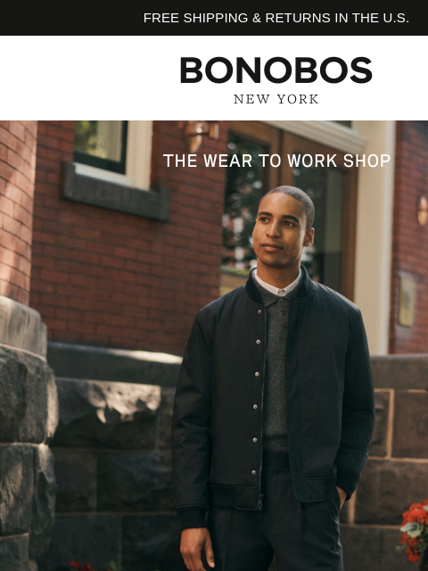 bonobos newsletter: Work Pants for Right Now