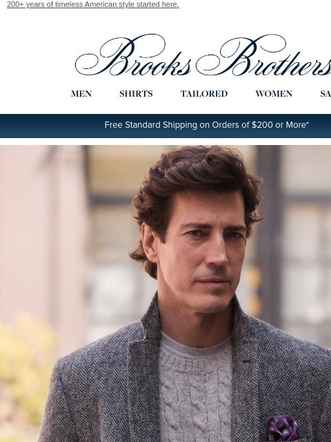brooksbrothers newsletter: Heritage: we invented it