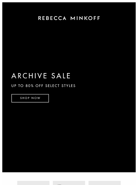 rebeccaminkoff newsletter: The Archive is Open