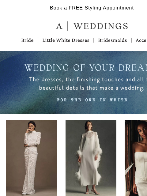 anthropologie newsletter: The dress, the guests, the details