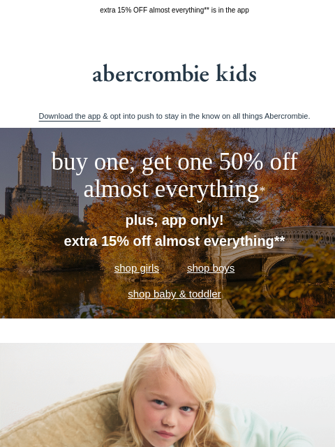 abercrombie newsletter: their trend edit is on sale