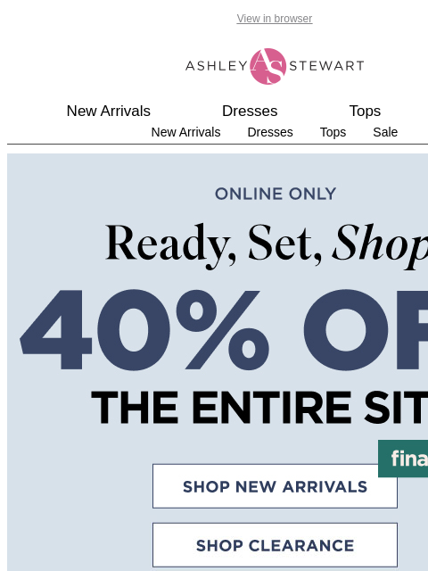 ashleystewart newsletter: All ✨ NEW ✨ styles you've gotta 👀
