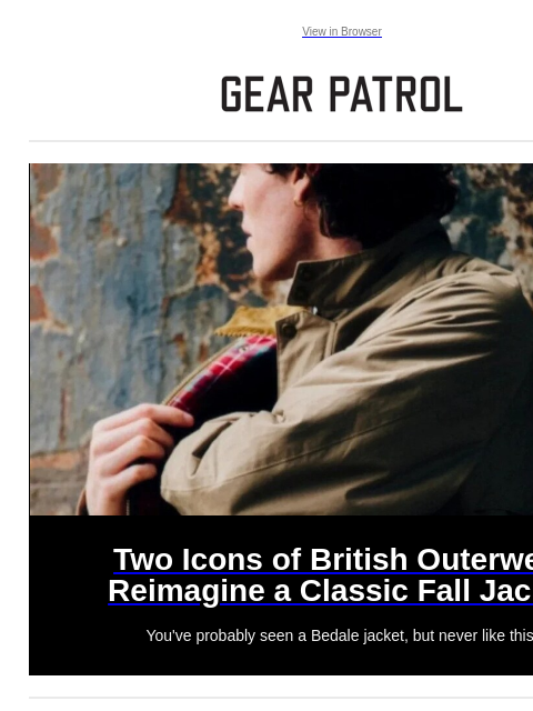 Plus, 5 great modern versions of classic hi-fi components Plus, 5 great modern versions of classic hi-fi components View in Browser Two Icons of British Outerwear Reimagine a Classic Fall Jacket Two