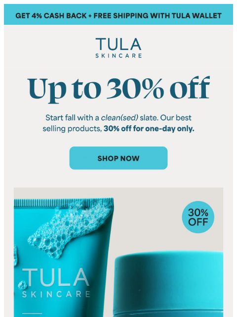 tula newsletter: 30% off our ultimate power couple