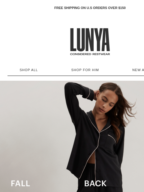 lunya newsletter: DAYLIGHT SAVINGS IS ENDING