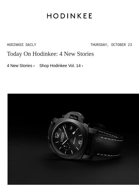 hodinkee newsletter: Hodinkee Daily | 10/23/2025