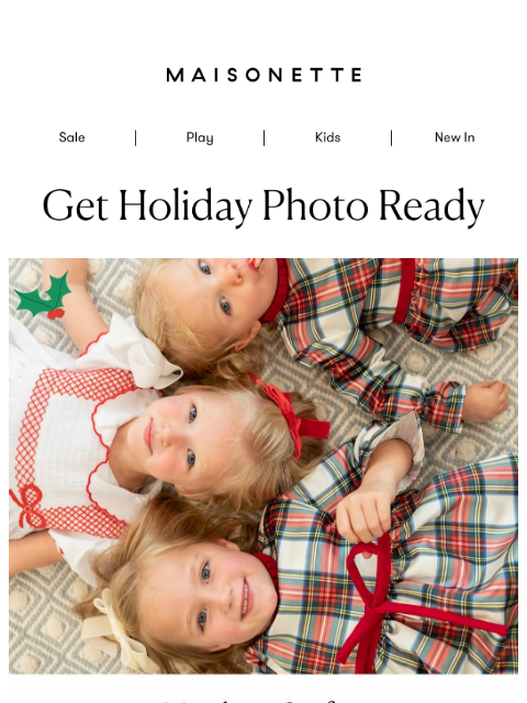 maisonette newsletter: What To Wear For Holiday Photos