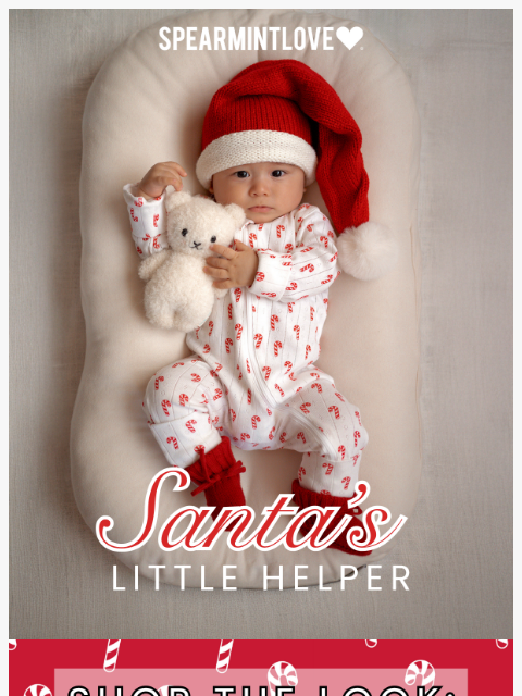 spearmintlove newsletter: Get the Look: Santa's Little Helper 🎅