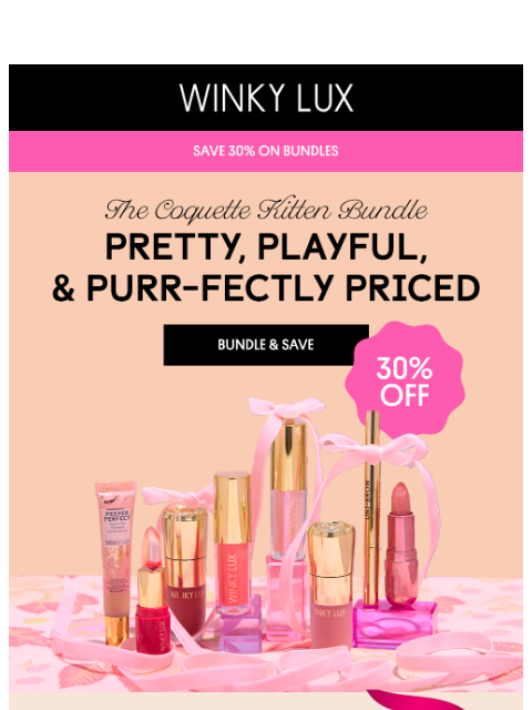 winkylux newsletter: Meet Coquette Kitten — Holiday’s Flirtiest Bundle