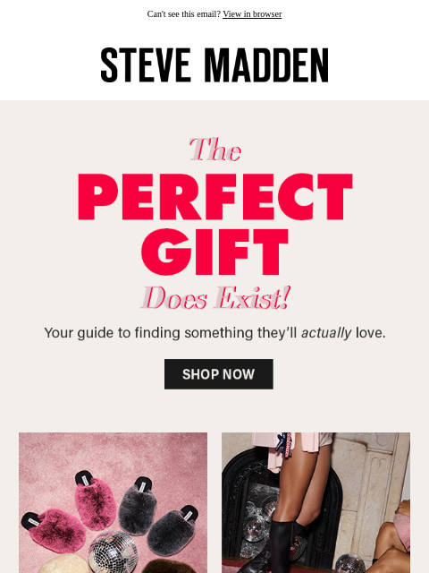 stevemadden newsletter: INSIDE: The Holiday Gift Guide