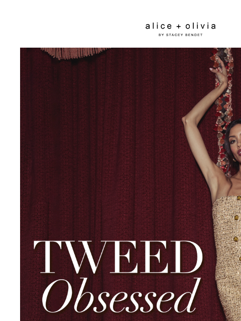 aliceandolivia newsletter: Tweed, But Make It Sparkle ✨