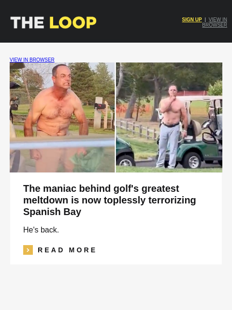 golfdigest newsletter: A golf villain returns, an insane shot tracker bre...